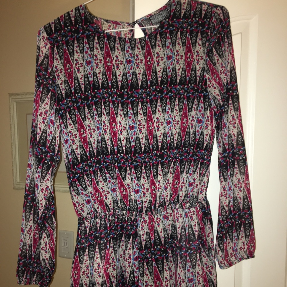 Floral long sleeved romper